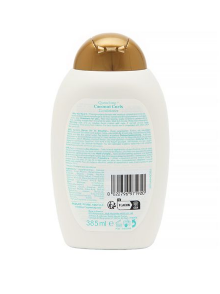 Кондиционер для вьющихся волос с маслом Кокоса OGX Quenching Coconut Curls Conditioner, 385 ML